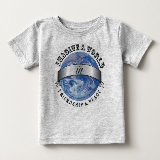 T-shirt Pour Bébé Amitié et paix (Devant)