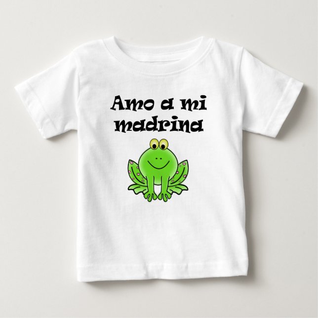 T-shirt Pour Bébé AMO par MI Madrina (Devant)