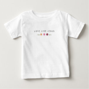 T-shirt Pour Bébé AMOUR COMME JÉSUS inspirant