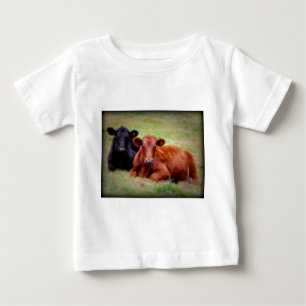 T-shirt Pour Bébé Amour d'Angus - paire de bétail côte à côte