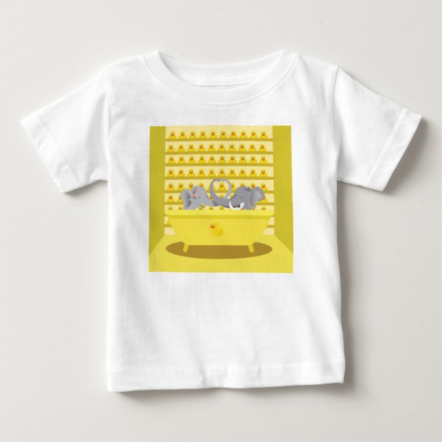 T-shirt Pour Bébé Amour dans le bain (Devant)