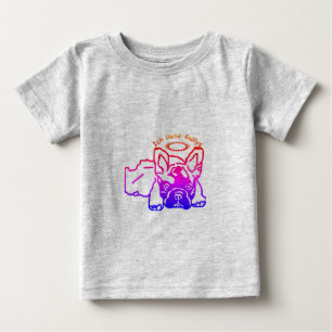 T-shirt Pour Bébé Amour de Boudogue Français French Bulldog