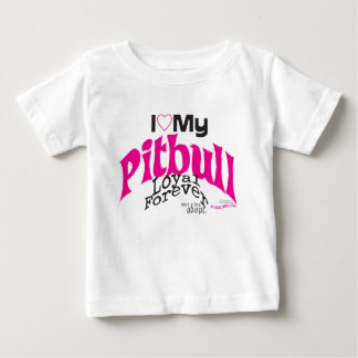 T-SHIRT POUR BÉBÉ AMOUR DE PITBULL - FORVER LOYAL