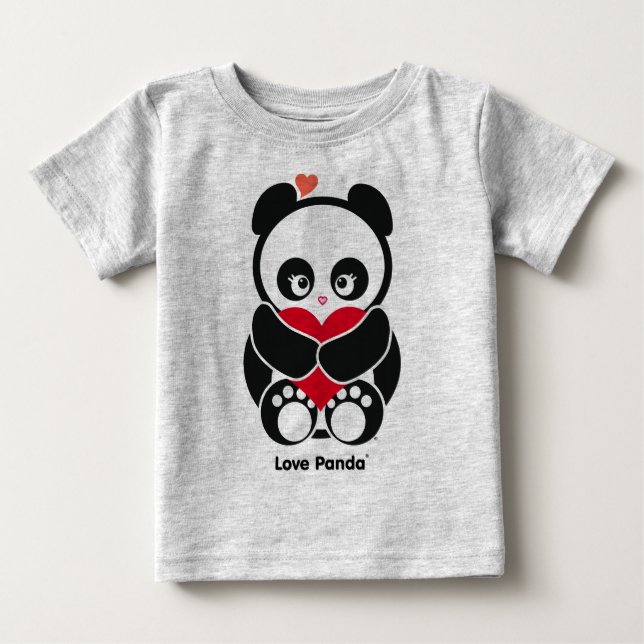 T-shirt Pour Bébé Amour Panda® Toddler long manches (Devant)