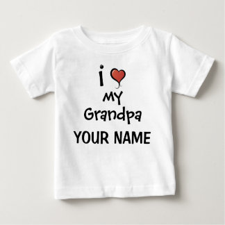 T-shirt Pour Bébé Amour personnalisé de grand-papa