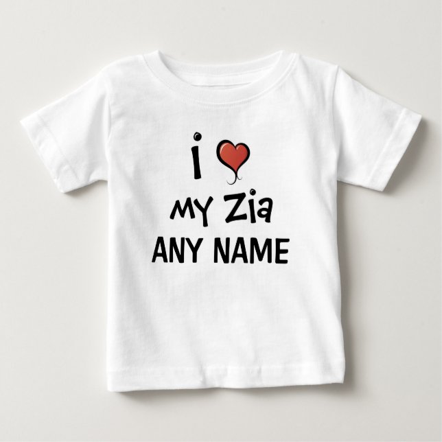 T-shirt Pour Bébé Amour personnalisé de Zia (Devant)