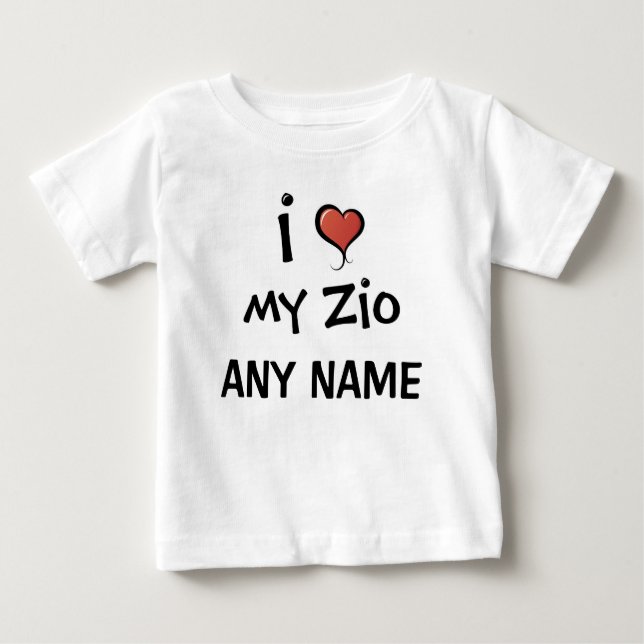 T-shirt Pour Bébé Amour personnalisé de Zio (Devant)