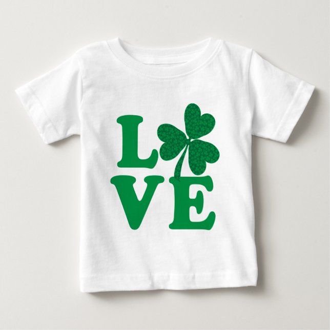 T-shirt Pour Bébé AMOUR shamrock (Devant)