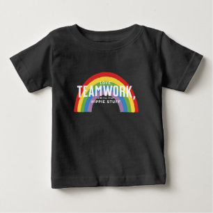 T-shirt Pour Bébé Amour, travail d'équipe et tout ce truc hippie