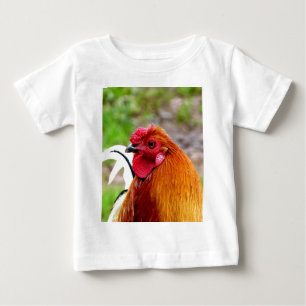 T-shirt Pour Bébé Amour vrai de attente de coq de poulet