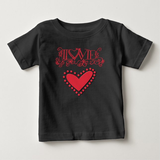 T-shirt Pour Bébé amoureux (Devant)