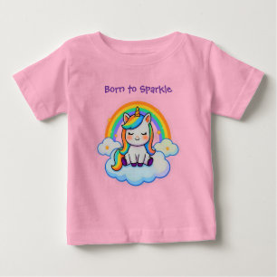 T-shirt Pour Bébé Amoureux de licorne magique - Coton