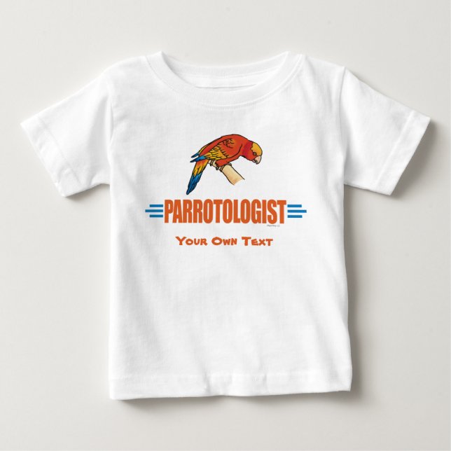 T-shirt Pour Bébé Amoureux de perroquet drôle (Devant)