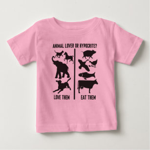 T-shirt Pour Bébé Amoureux des animaux ou hypocrite ?