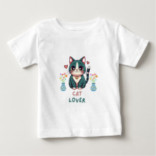 T-shirt Pour Bébé Amoureux des chats