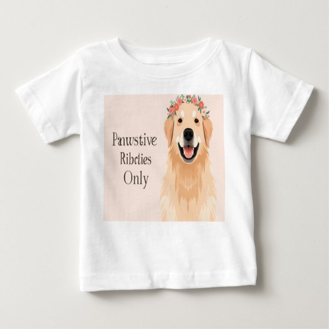 T-shirt Pour Bébé amoureux des chiens (Devant)