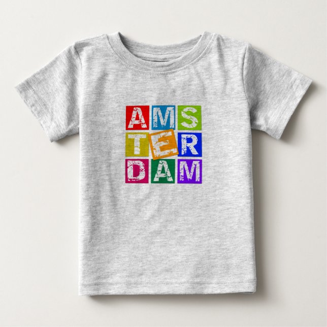 T-shirt Pour Bébé Amsterdam (Devant)