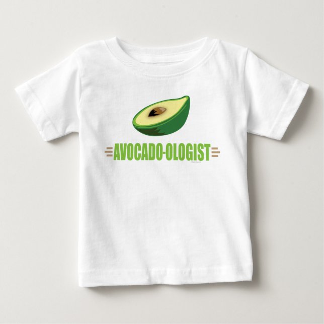 T-shirt Pour Bébé Amusant Avocado (Devant)