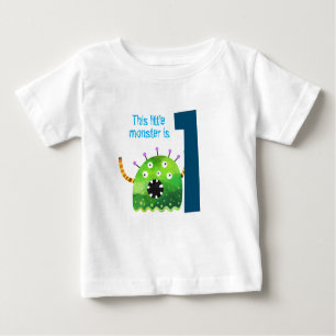 T-shirt Pour Bébé Amusant coloré mon petit monstre premier anniversa