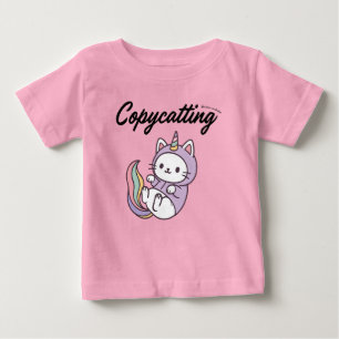 T-shirt Pour Bébé Amusant Cute design simple pour amoureux des chats