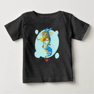 T-shirt Pour Bébé Amusant Dragon personnage Chance