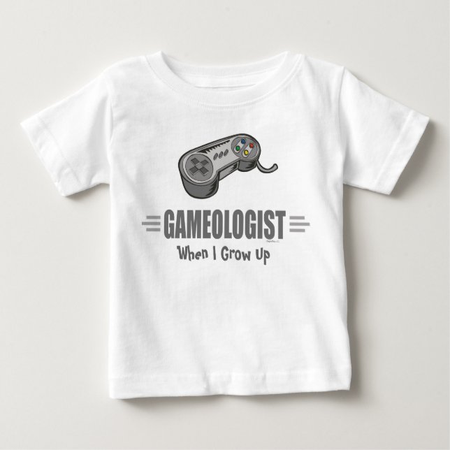 T-shirt Pour Bébé Amusant jeu vidéo (Devant)