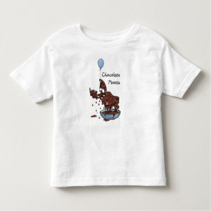 T-shirt pour bébé amusant, orignal au chocolat