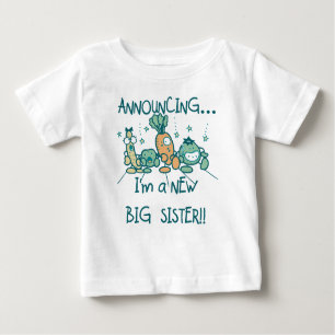 T-shirt Pour Bébé Amusante nouvelle grande soeur Légume