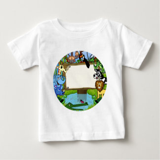 T-shirt Pour Bébé Amusement avec des animaux