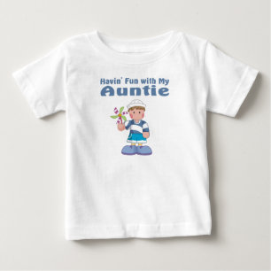 T-shirt Pour Bébé Amusement avec Tante