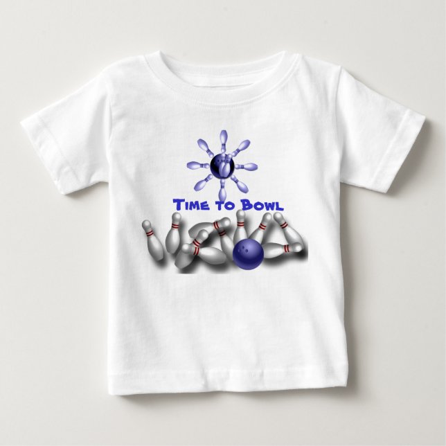 T-shirt Pour Bébé Amusement de bowling (Devant)