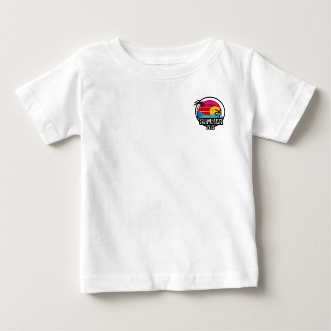 T-shirt Pour Bébé Amusement d'été (Devant)