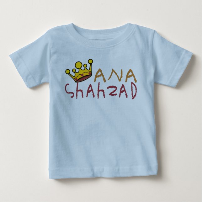 T-SHIRT POUR BÉBÉ ANA SHAHZAD. (Devant)