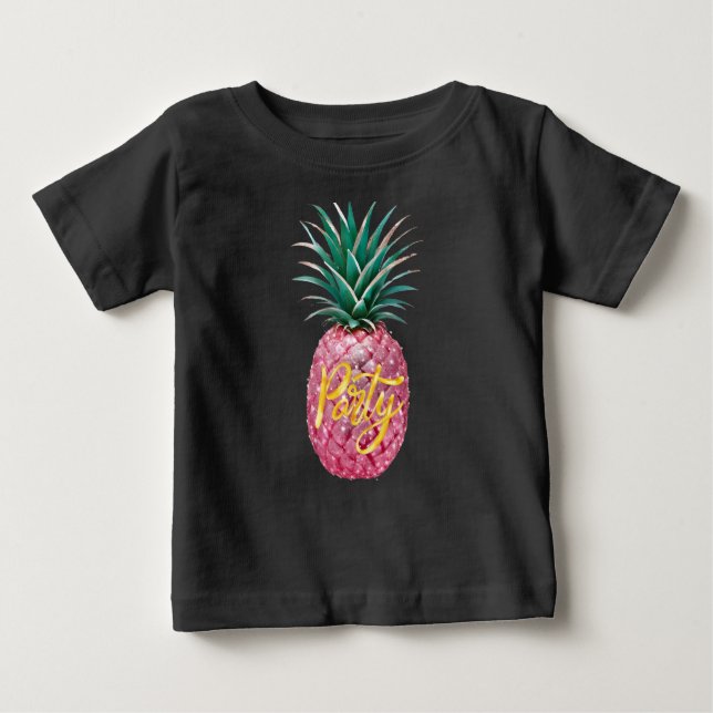 T-shirt Pour Bébé Ananas (Devant)