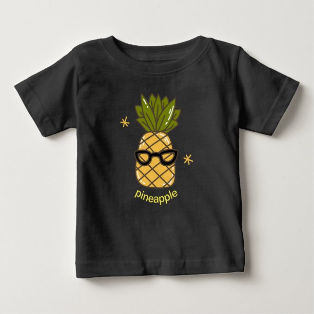 T-shirt Pour Bébé Ananas tropical (Devant)