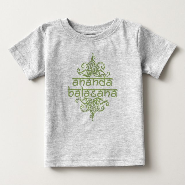 T-shirt Pour Bébé ananda balasana (bébé heureux) (Devant)