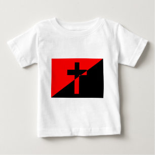 T-shirt Pour Bébé Anarchie chrétienne Anarchie Drapeau chrétien