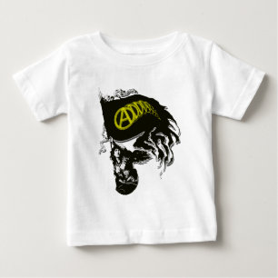 T-shirt Pour Bébé Anarcho Capitaliste Drapeau Dessiné avec Lady Libe