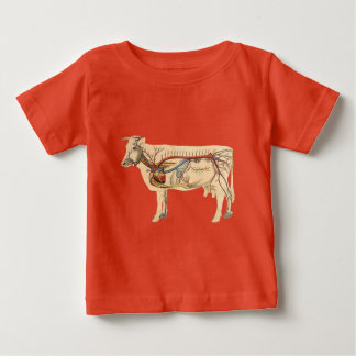 T-shirt Pour Bébé Anatomical Cute Cow