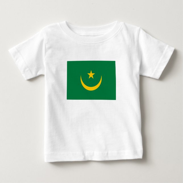 T-shirt Pour Bébé Ancien drapeau mauritanien (Devant)