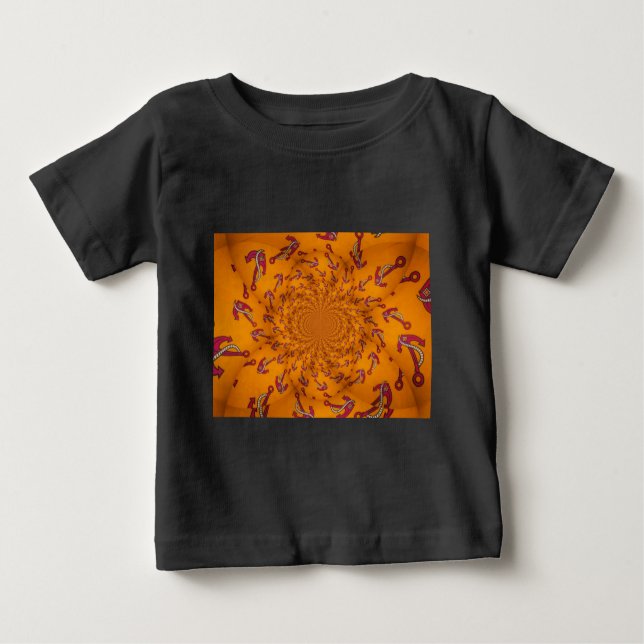 T-shirt Pour Bébé Ancre Kaleidoscope (Devant)