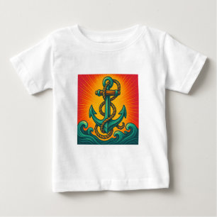 T-shirt Pour Bébé Ancre nautique