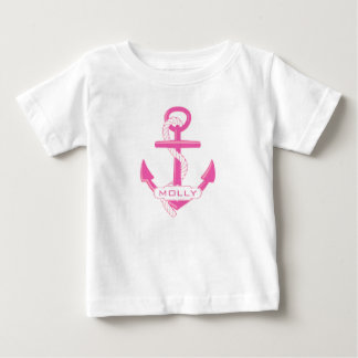 T-shirt Pour Bébé Ancre nautique personnalisée Fille bébé Tutu Bodys