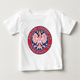 T-shirt Pour Bébé Anderson Aigle polonaise américaine