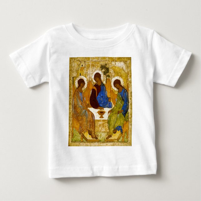 T-shirt Pour Bébé Andrei Rublev, icon of the Trinity (Devant)