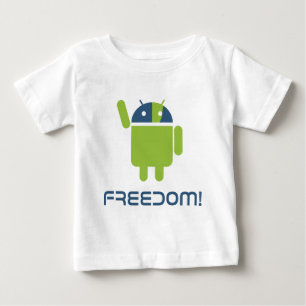 T-shirt Pour Bébé Android=Liberté