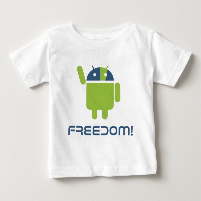 T-shirt Pour Bébé Android=Liberté (Devant)