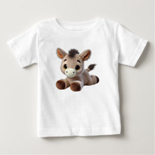 T-shirt Pour Bébé Âne mignon
