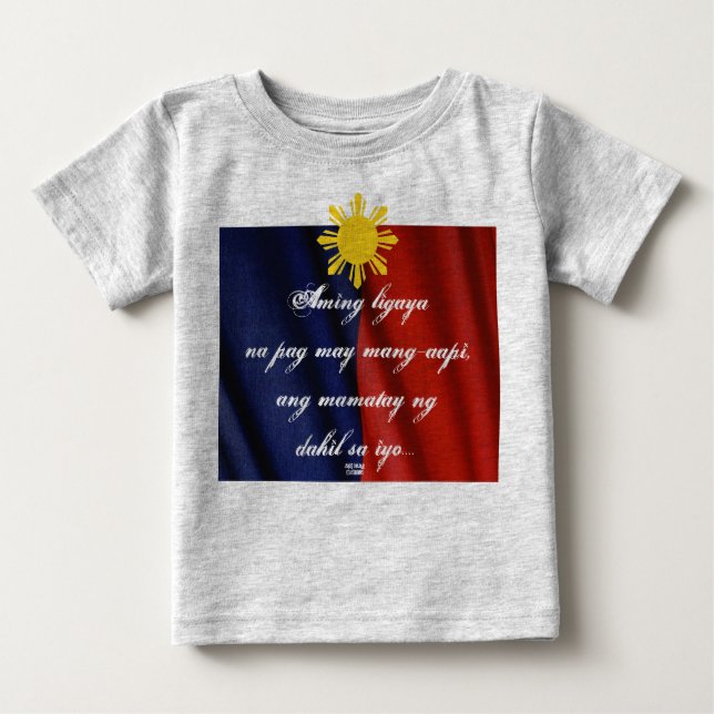 T-shirt Pour Bébé ang mamatay ng dahil sayo bébé (Devant)