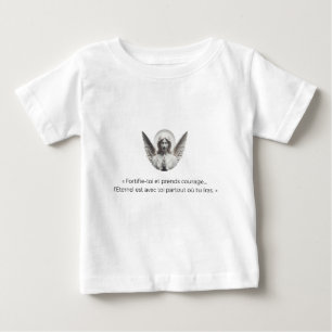 T-shirt Pour Bébé Ange avec verset biblique – « Fortifie-toi et pren